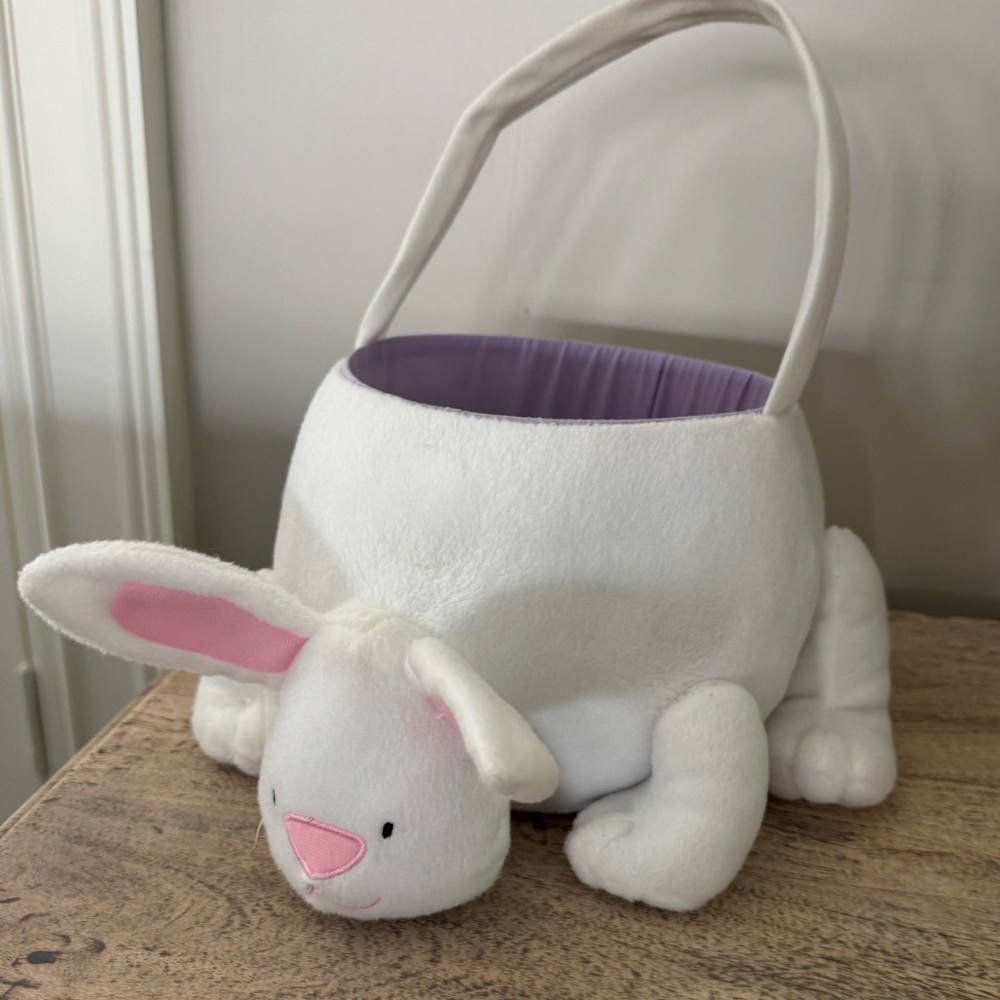 Plush Bunny Easter Basket